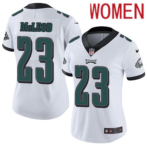 Women Philadelphia Eagles #23 Rodney McLeod Nike White Vapor Limited NFL Jersey
